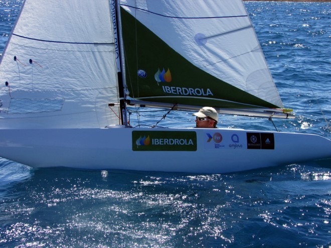 Rafa Andarias en regata