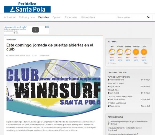 abrimoselmar elperiodicosantapola santa pola